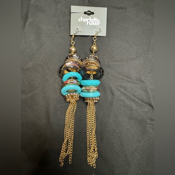 Chunky Gold Chain Earrings - Picture 1 of 5